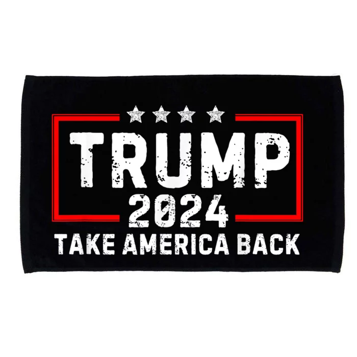 Donald Trump 2024 Take America Back Usa United States Microfiber Hand Towel