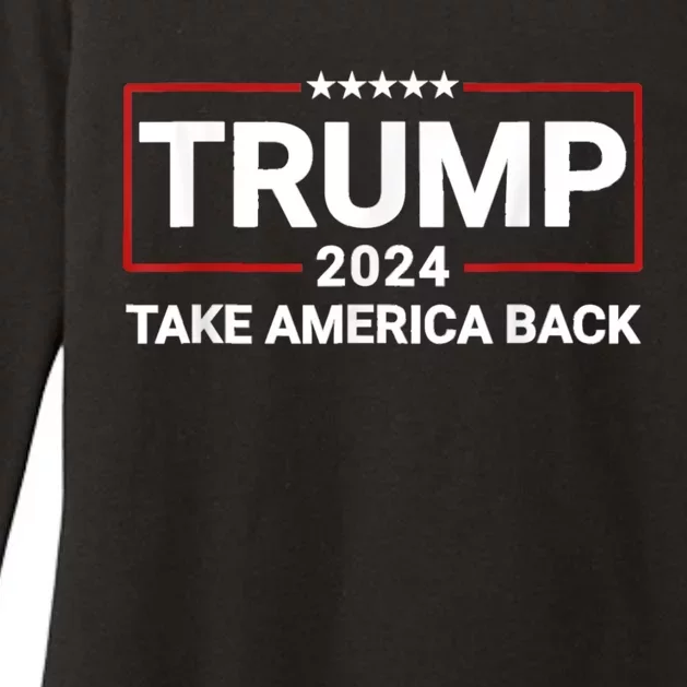 Donald Trump 2024 Take America Back Usa United States Womens CVC Long Sleeve Shirt