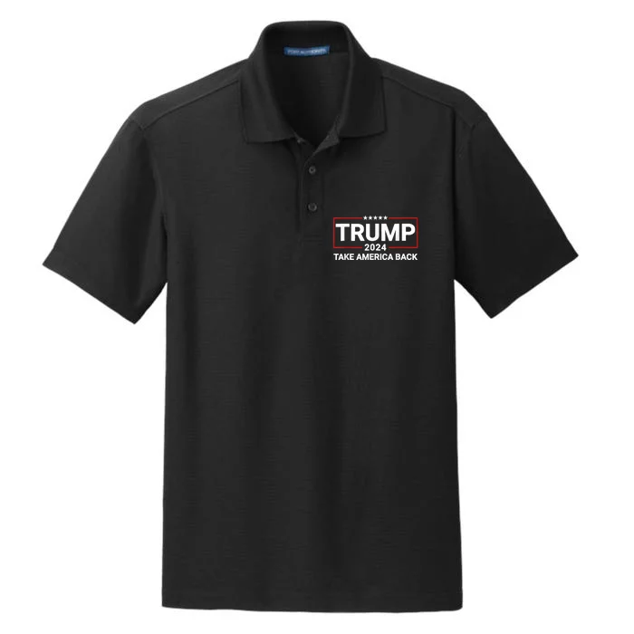 Donald Trump 2024 Take America Back Usa United States Dry Zone Grid Performance Polo