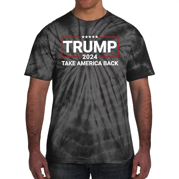 Donald Trump 2024 Take America Back Usa United States Tie-Dye T-Shirt