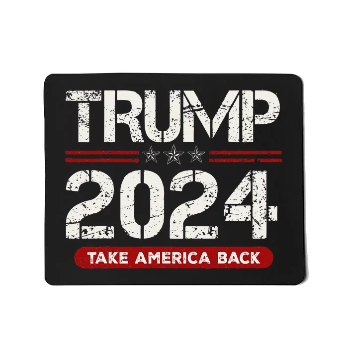 Donald Trump 2024 Take America Back Election Mousepad