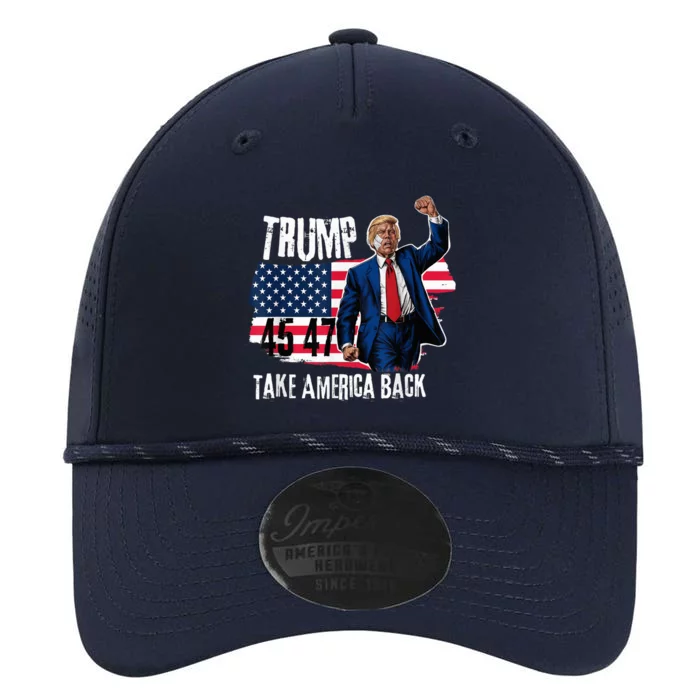 Donald Trump 2024 Take America Back American Flag Performance The Dyno Cap