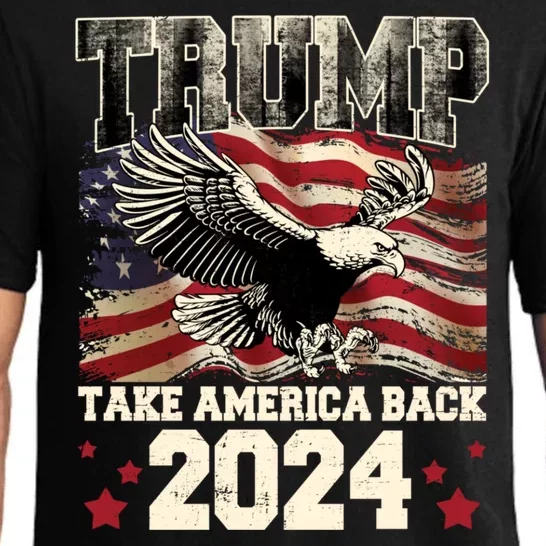 Donald Trump 2024 Take America Back Usa United States Pajama Set