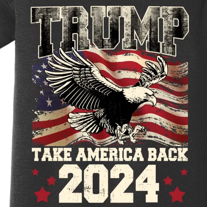 Donald Trump 2024 Take America Back Usa United States Baby Bodysuit