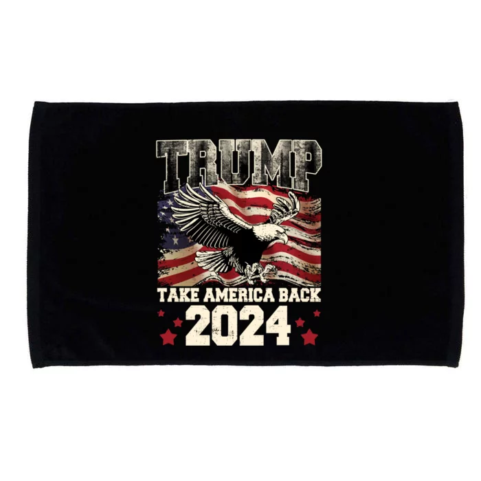 Donald Trump 2024 Take America Back Usa United States Microfiber Hand Towel