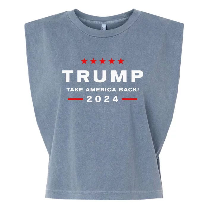 Donald Trump 2024 Take America Back Election The Return Garment-Dyed Women's Muscle Tee