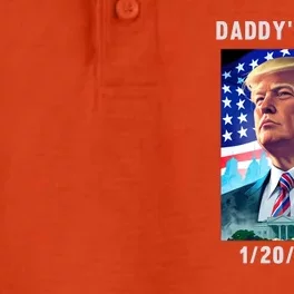 Donald Trump 2024 Daddys Home Dry Zone Grid Performance Polo