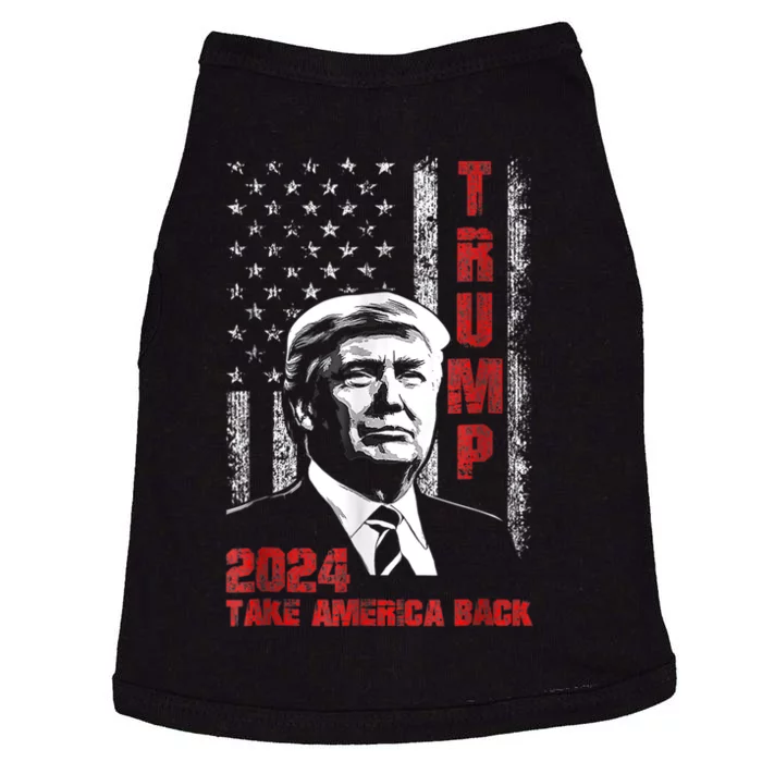 Donald Trump 2024 Flag Take America Back Doggie Tank