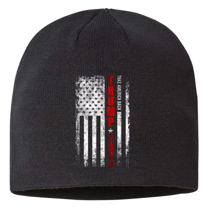 Donald Trump 2024 Take America Back Usa United States 8 1/2in Sustainable Knit Beanie