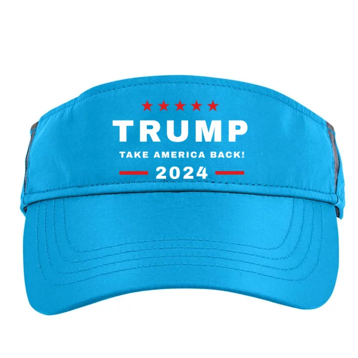 Trump 2024 Take America Back Election Adult Drive Performance Visor