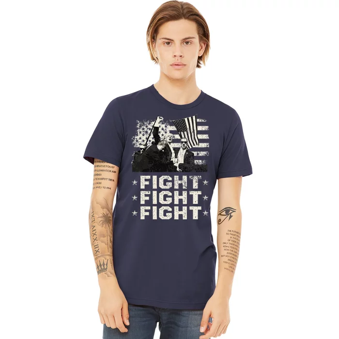 Donald Trump 2024 Fight Fight Fight Donald Trump Fist Pump Premium T-Shirt