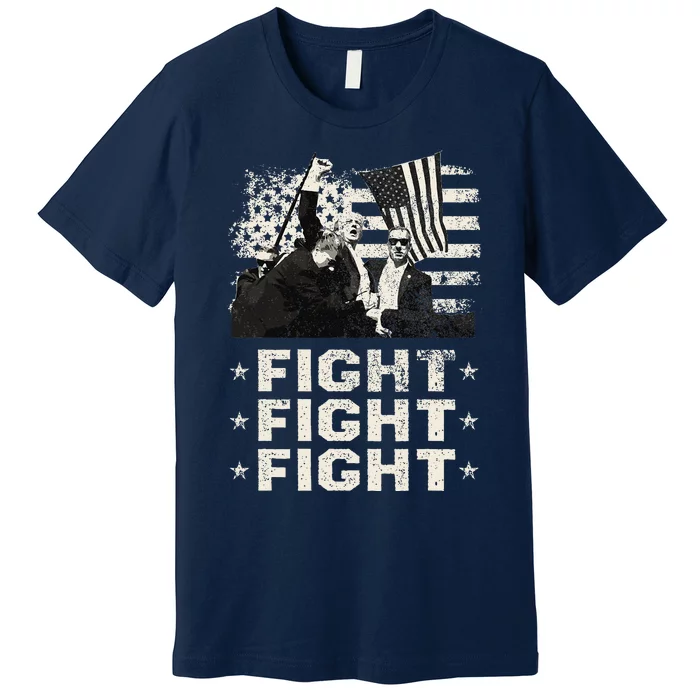 Donald Trump 2024 Fight Fight Fight Donald Trump Fist Pump Premium T-Shirt