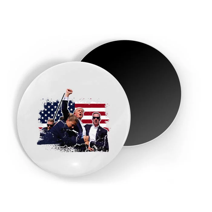 Donald Trump 2024 Fist Rally Trump Rally 2024 American Flag Magnet