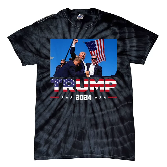 Donald Trump 2024 Survived Shot At Election Rall Tie-Dye T-Shirt