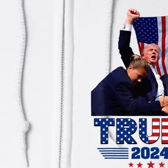 Donald Trump 2024 Survived Shot At Election Rally Full Zip Hoodie