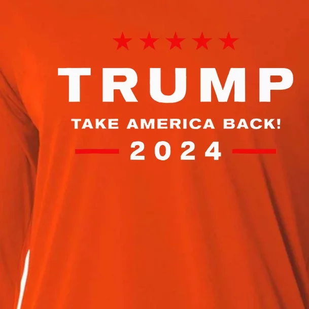 Donald Trump 2024 Take America Back Election  The Return Cooling Performance Long Sleeve Crew