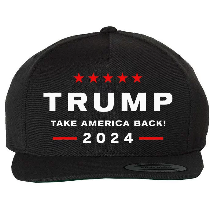 Donald Trump 2024 Take America Back Election  The Return Wool Snapback Cap