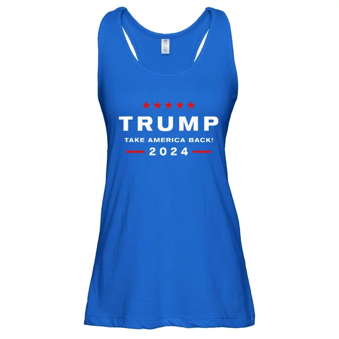 Donald Trump 2024 Take America Back Election  The Return Ladies Essential Flowy Tank