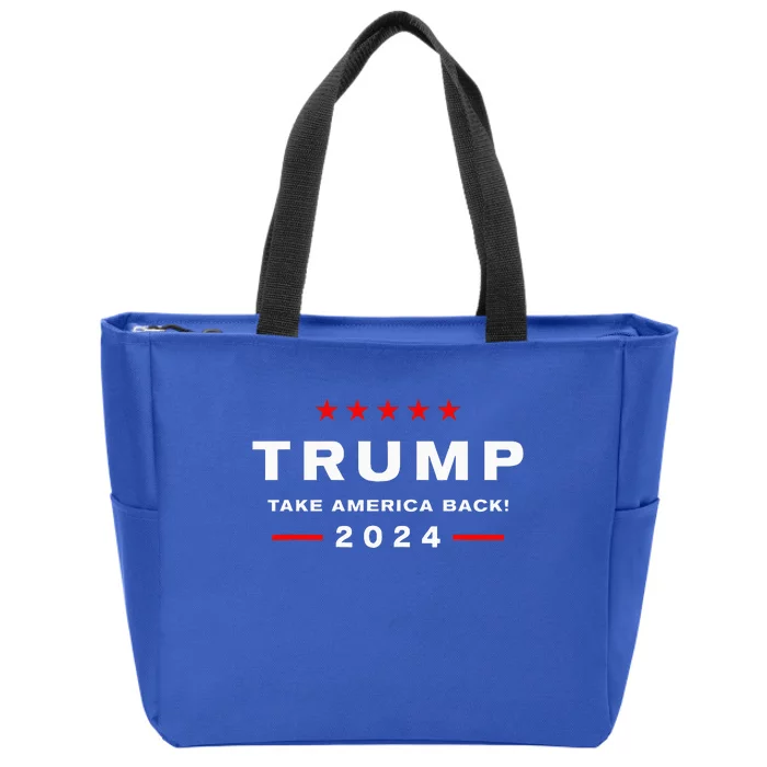 Donald Trump 2024 Take America Back Election  The Return Zip Tote Bag