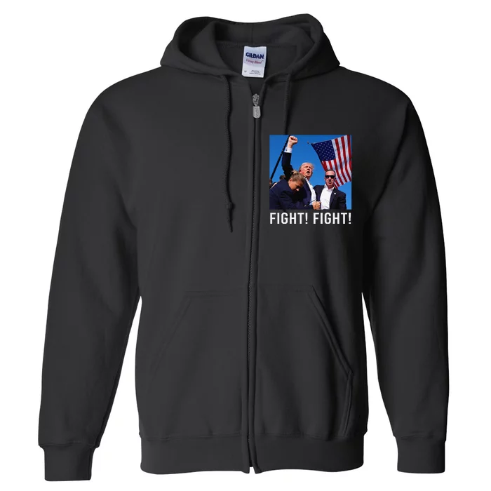 Donald Trump 2024 Survived Shot At Election Rally Full Zip Hoodie