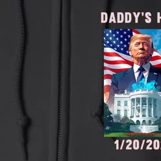 Donald Trump 2024 Daddys Home Full Zip Hoodie