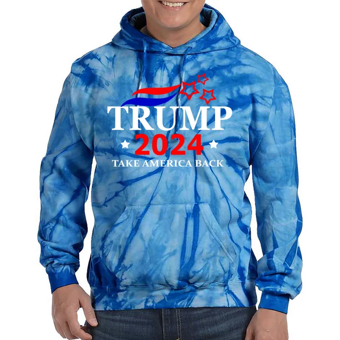 Donald Trump 2024 Take America Back Election The Return Meaningful Gift Tie Dye Hoodie