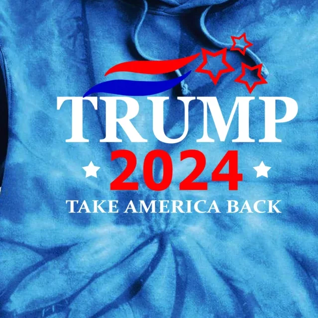 Donald Trump 2024 Take America Back Election The Return Meaningful Gift Tie Dye Hoodie