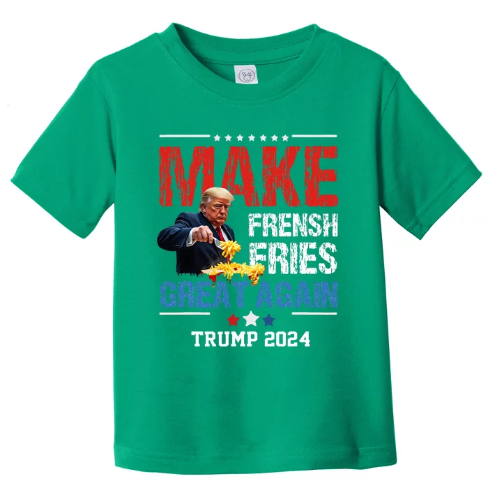 Donald Trump 2024 French Fry Make French Fries Great Again Toddler T-Shirt