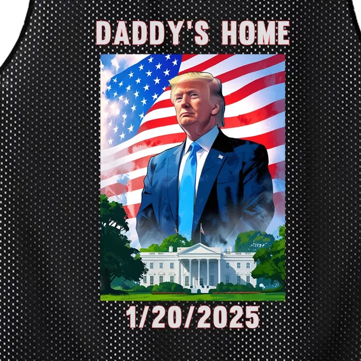 Donald Trump 2024 Daddys Home Mesh Reversible Basketball Jersey Tank