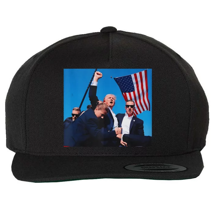 Donald Trump 2024 Survived Shot At Election Rally Wool Snapback Cap