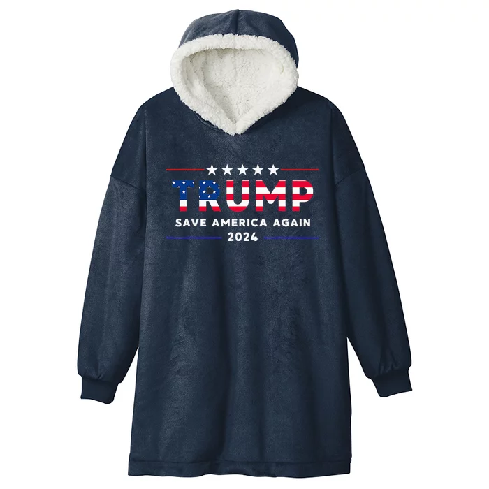 Donald Trump 2024 Hooded Wearable Blanket