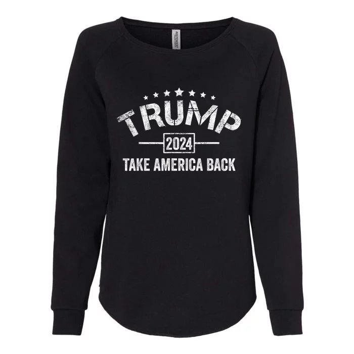 Donald Trump 2024 Take America Back 4th Of July Election Womens California Wash Sweatshirt