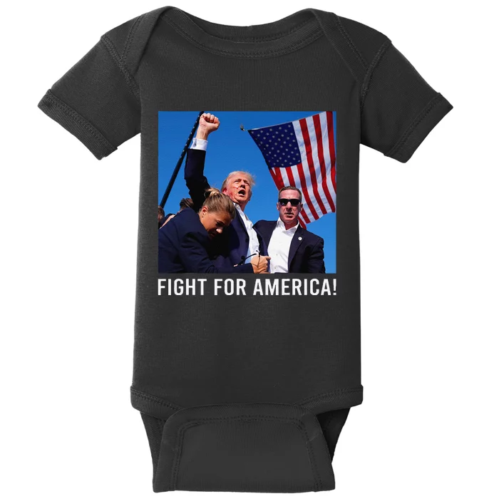 Donald Trump 2024 Survived Shot Rally Fight For America Baby Bodysuit