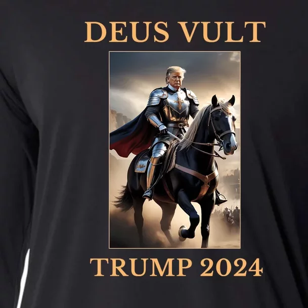 Donald Trump 2024 Deus Vult Cooling Performance Long Sleeve Crew