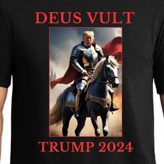 Donald Trump 2024 Deus Vult Pajama Set