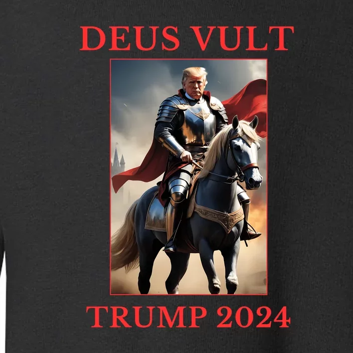 Donald Trump 2024 Deus Vult Toddler Sweatshirt