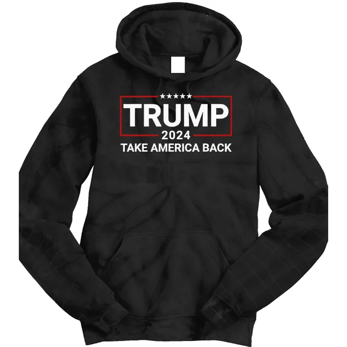 Donald Trump 2024 Take America Back Election The Return Tie Dye Hoodie