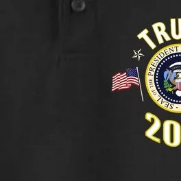 Donald Trump 2024 Presidential Seal Premium Dry Zone Grid Performance Polo