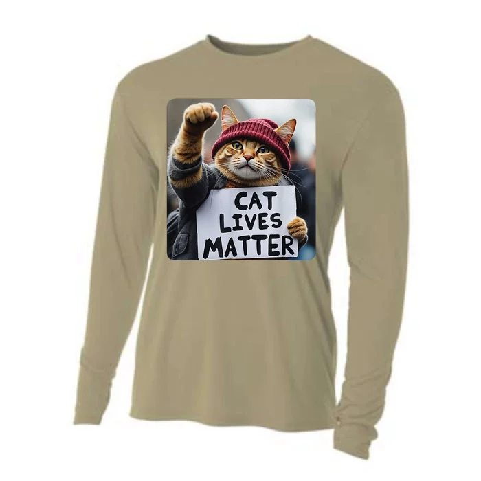 Donald Trump 2024 Cats Cat Lives Matter Trump Cooling Performance Long Sleeve Crew