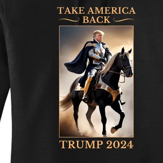 Donald Trump 2024 Take America Back Women's Pullover Hoodie