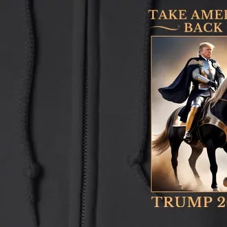 Donald Trump 2024 Take America Back Full Zip Hoodie