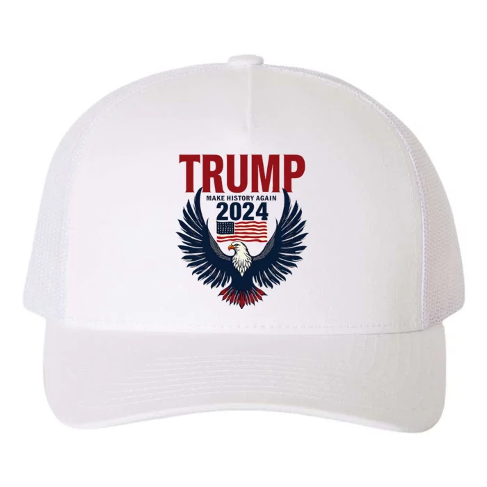 Donald Trump 2024 Vision Leadership And Future Success Yupoong Adult 5-Panel Trucker Hat