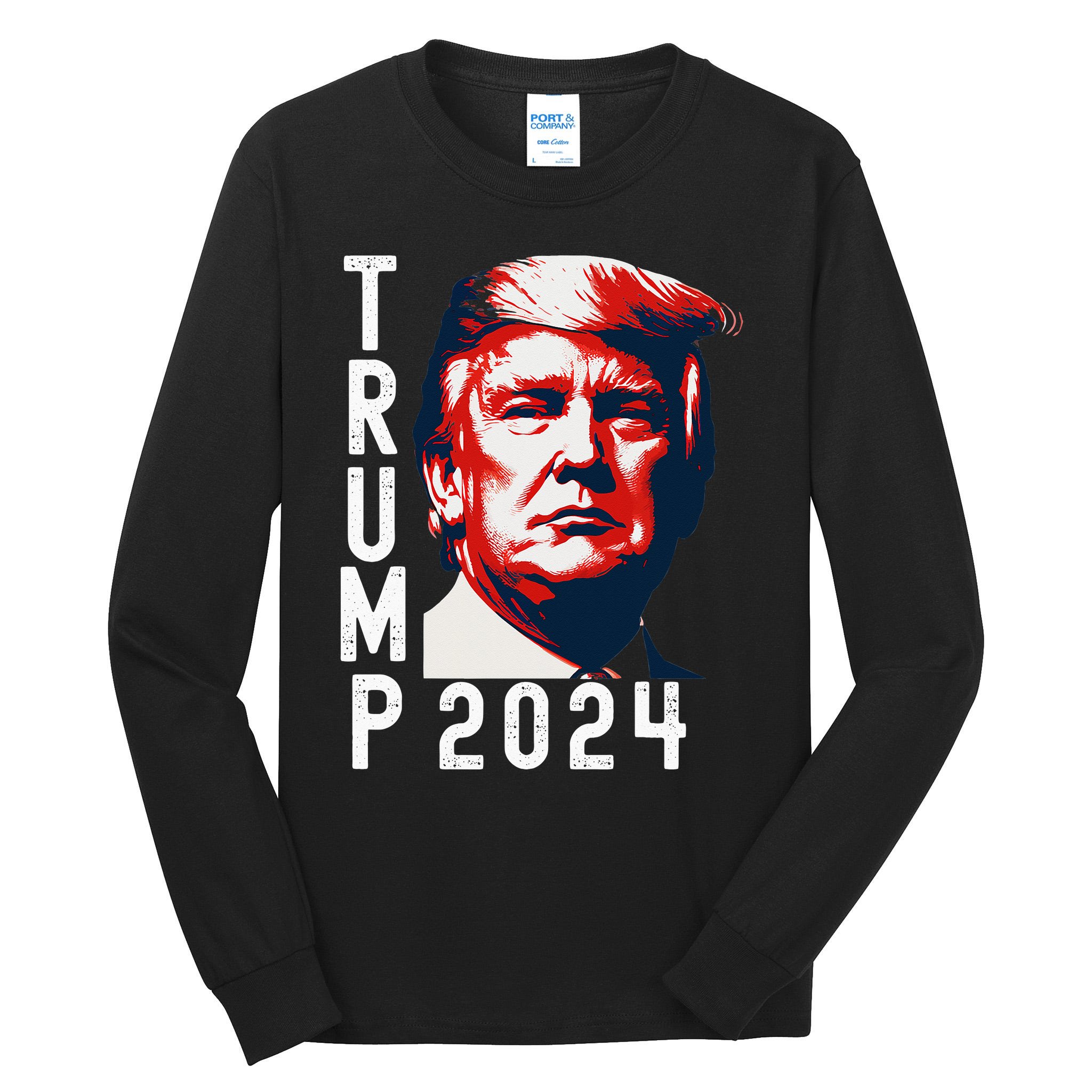 Donald Trump 2024 Take America Back Election 2024 Tall Long Sleeve TShirt TeeShirtPalace