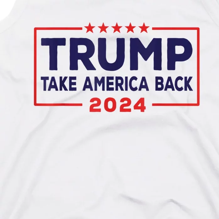 Donald Trump 2024 Take America Back Election Conservative Tank Top