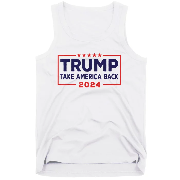 Donald Trump 2024 Take America Back Election Conservative Tank Top