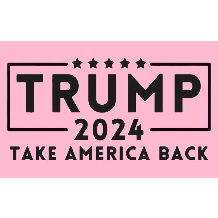 Donald Trump 2024 Take America Back USA United States Bumper Sticker