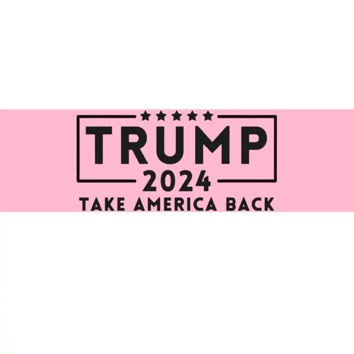 Donald Trump 2024 Take America Back USA United States Bumper Sticker