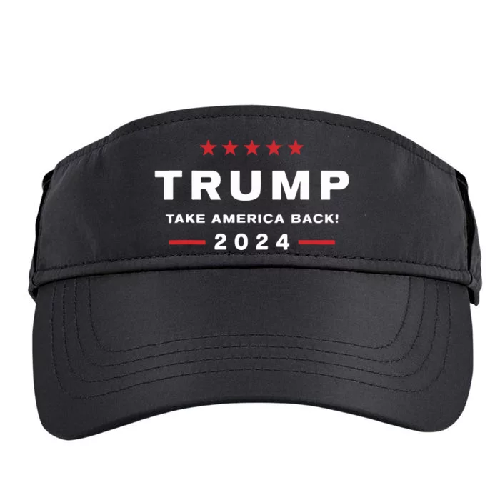 Donald Trump 2024 Take America Back Election The Return Adult Drive Performance Visor