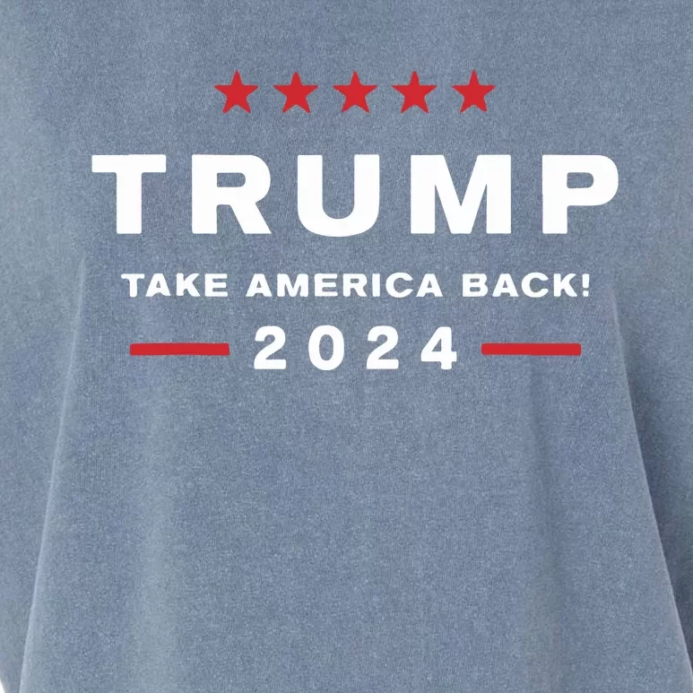 Donald Trump 2024 Take America Back Election The Return Garment-Dyed Women's Muscle Tee