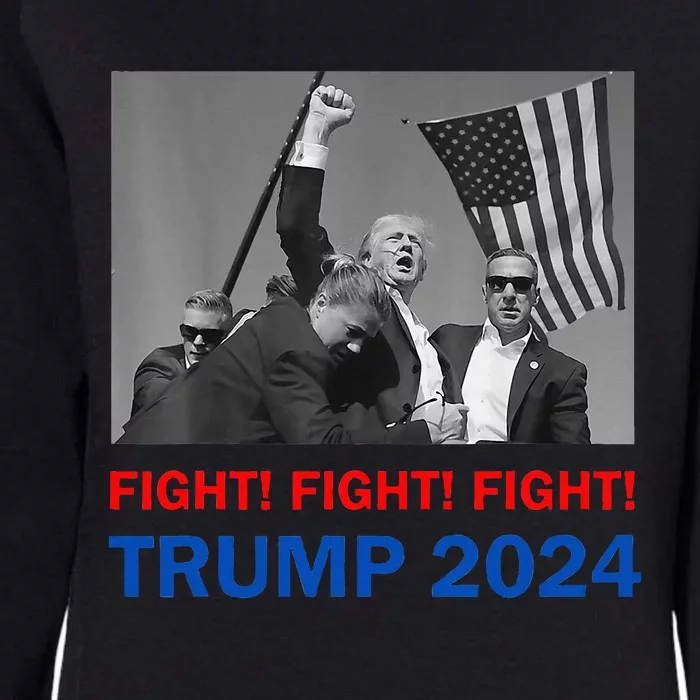 Donald Trump 2024 Fight Fight Fight Donald Trump Fist Pump Womens California Wash Sweatshirt